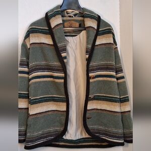 Woolrich Multicolor Striped Green Cardigan